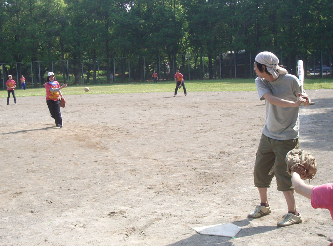 日常ブログ 08 年5月21日 彫刻科ソフトボール大会